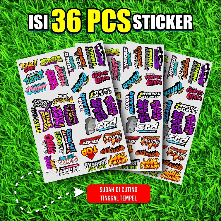 

Sticker Sponsor Pack Stiker Logo Viral Isi36 pcs-Setiker Murah Banyak dan Awet Sudah Laminasi Stiker Tobrut