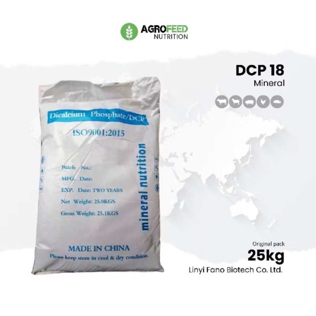 Agrofos DCP 18 DICALCIUM PHOSPHATE /kg Kalsium Fosfat Ca P Mineral Pakan Hewan Ternak