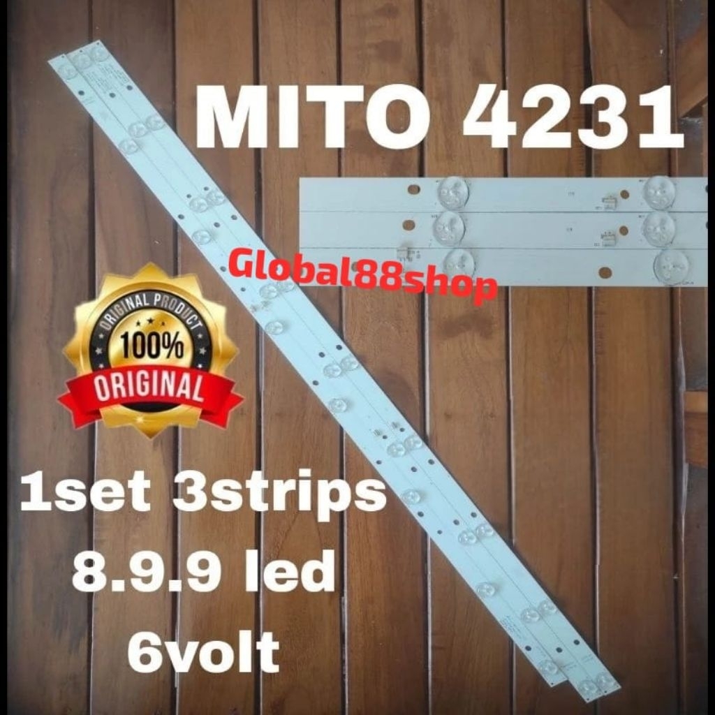 BACKLIGHT LED TV MITO 42" 4231 BL LAMPU MITO 42in 8.9.9 led