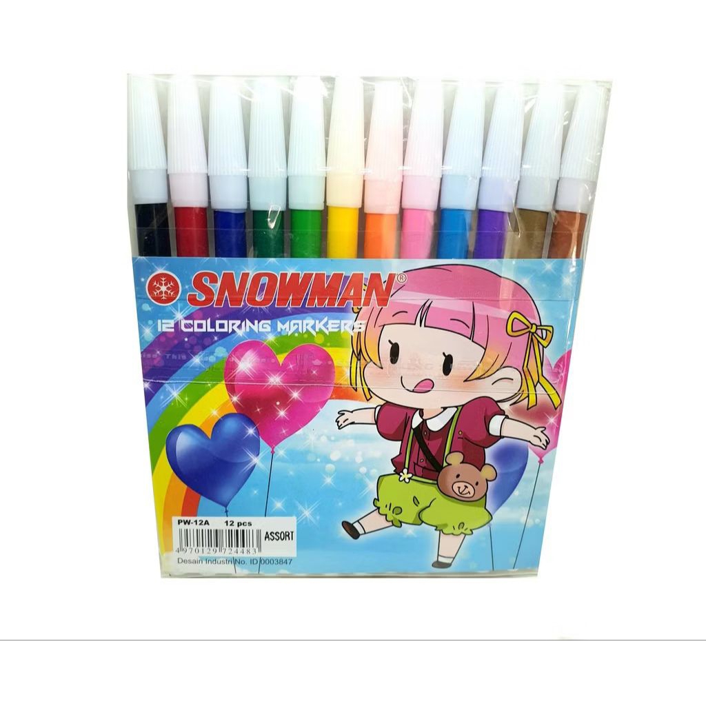 

spidol snowman kecil warna warni