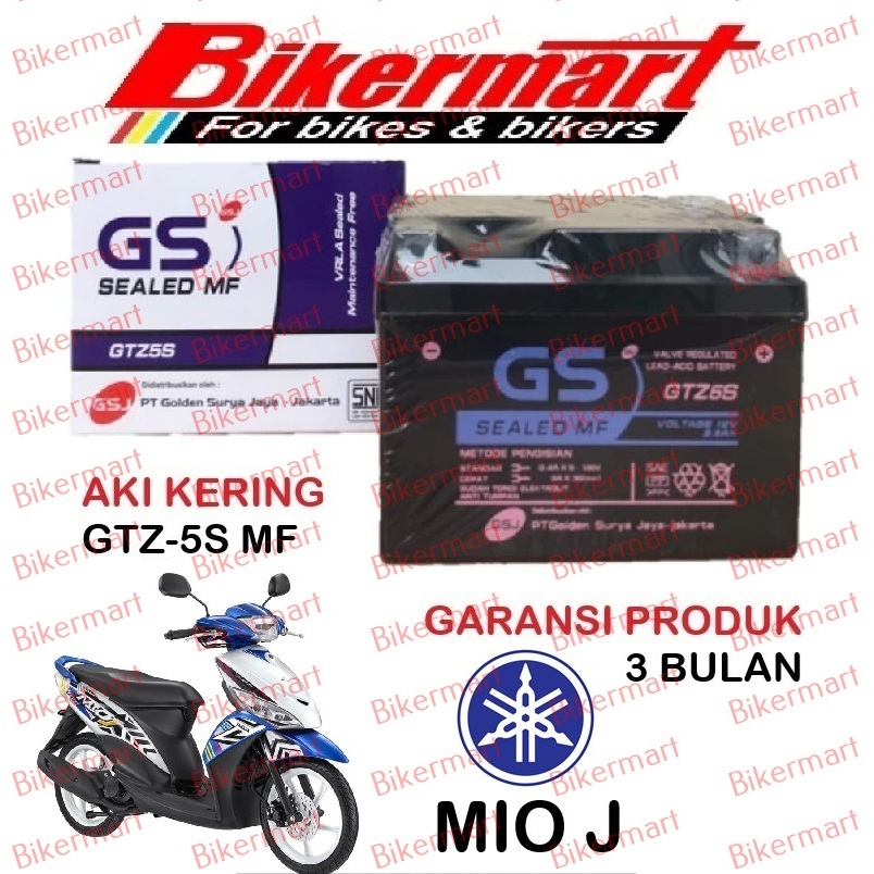 Aki Motor Yamaha Mio J GTZ5S Accu Kering MF