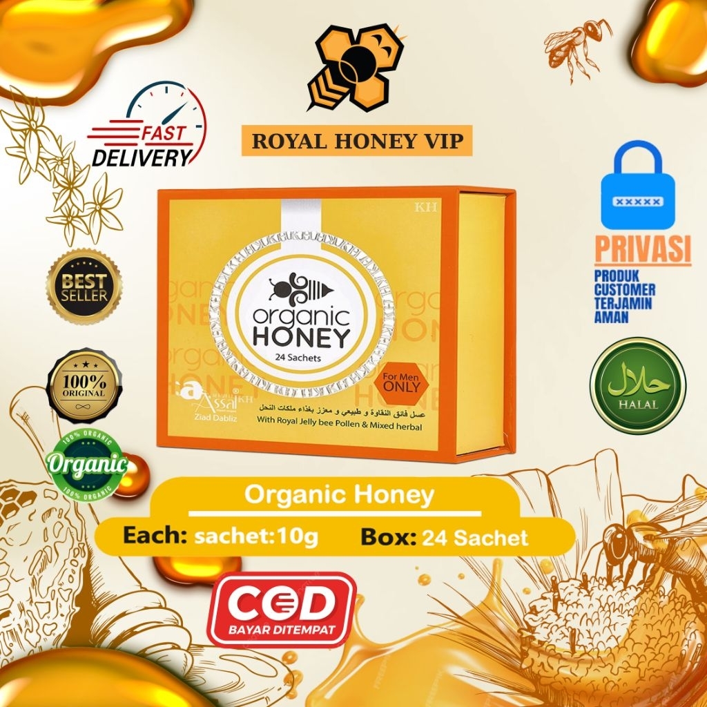 

Organic Honey box 24 sachet