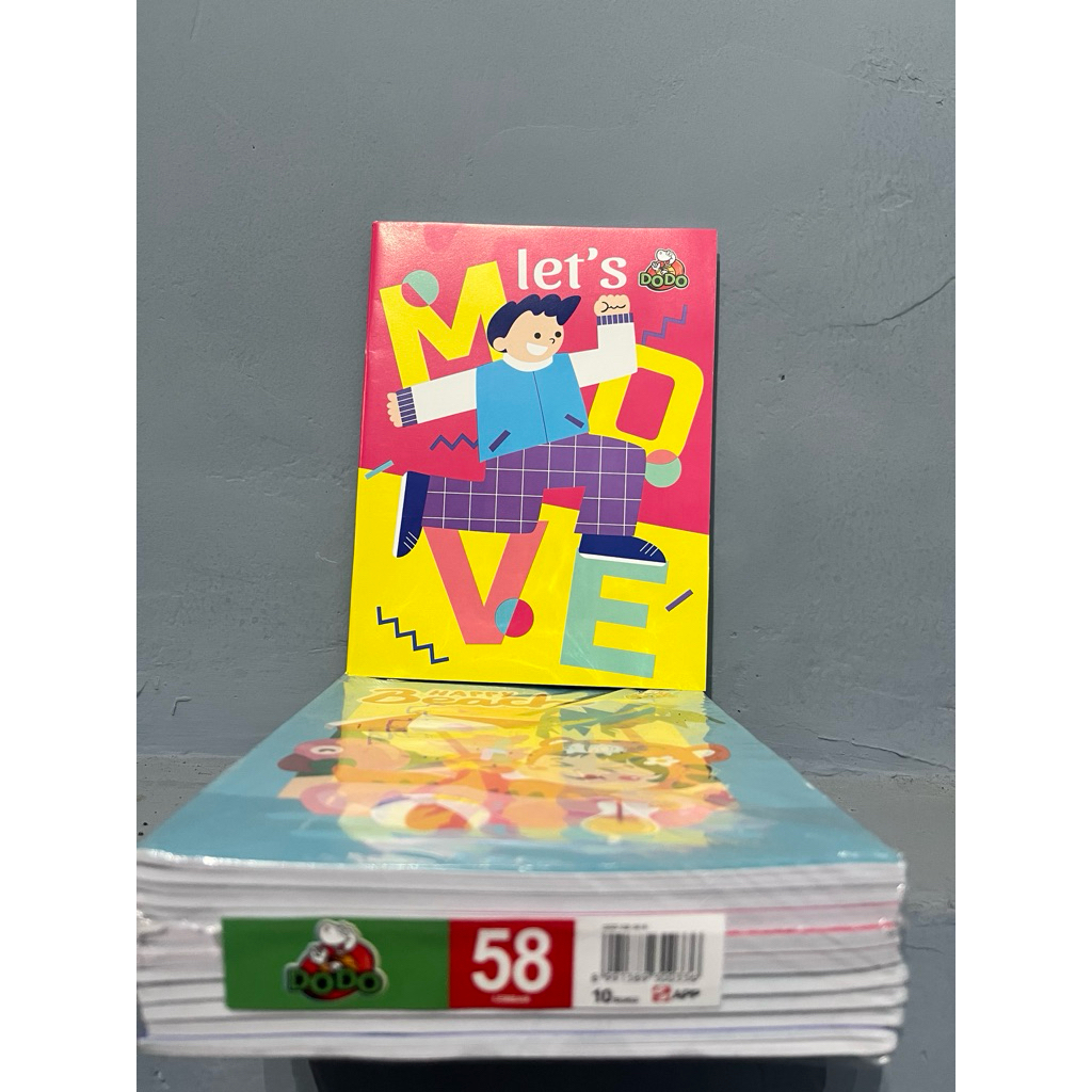 

[PAK] Buku Tulis bergambar 1pak=10pcs Dodo 58 Lembar