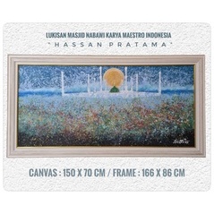 Lukisan Masjid Nabawi Karya Maestro Hassan Pratama 2023