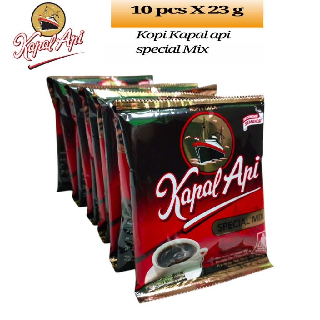 

Kopi Kapal Api Special Mix 10 Sachet x 23gram– Kopi Instan & Gula Pas | Rasa Mantap dan Nikmat