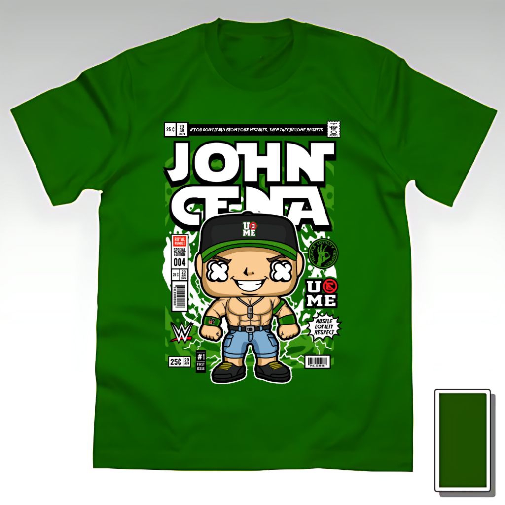 Kaos Baju Tshirt Custom Pria Wanita Anak Dewasa Custom WWE Smackdown John Cena