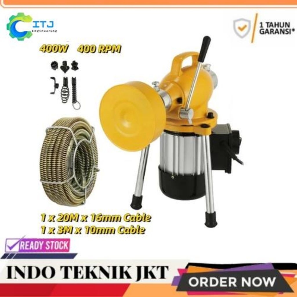 Solusi Saluran Mampet Mesin Bor Ridgid Drain Cleaner Pembersih