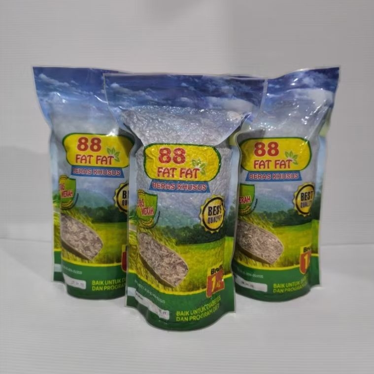 

BERAS MERAH FAT FAT 88 (1 KG) BERAS MERAH SUGIHEN TANAH KARO PROMO!!!