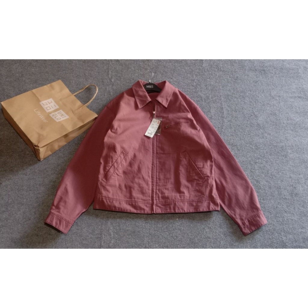 UNIQLO WORK JACKET,Zip Up Short Blouson Ritsleting. Sz L-XL Like New