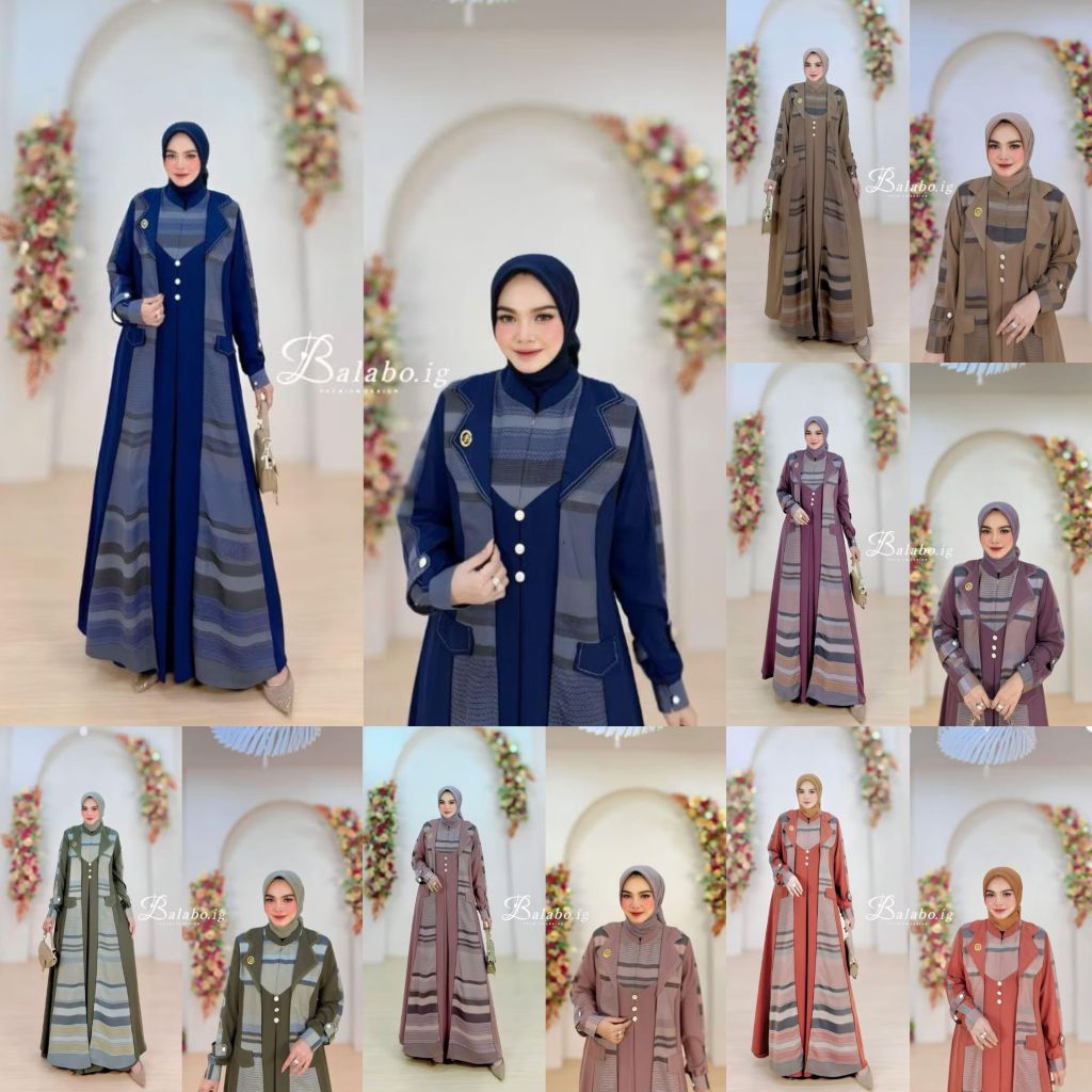 [C] Sarinah//alodia dress balabo//Gamis viral//ORI BALABO