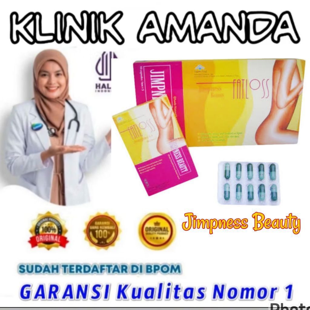 Obat Diet Super Fatloss Jimpness Beauty Asli Fatlos Original Kapsul Pelangsing Badan Terlaris