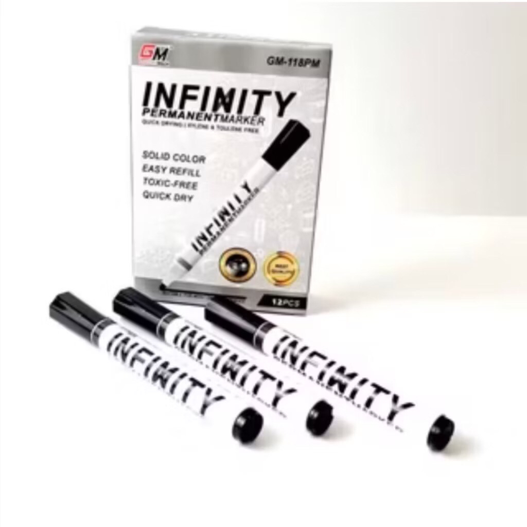 

Harga Grosir (1Kotak/ 12pcs ) Spidol PERMANENT Marker GM-119 PM HITAM