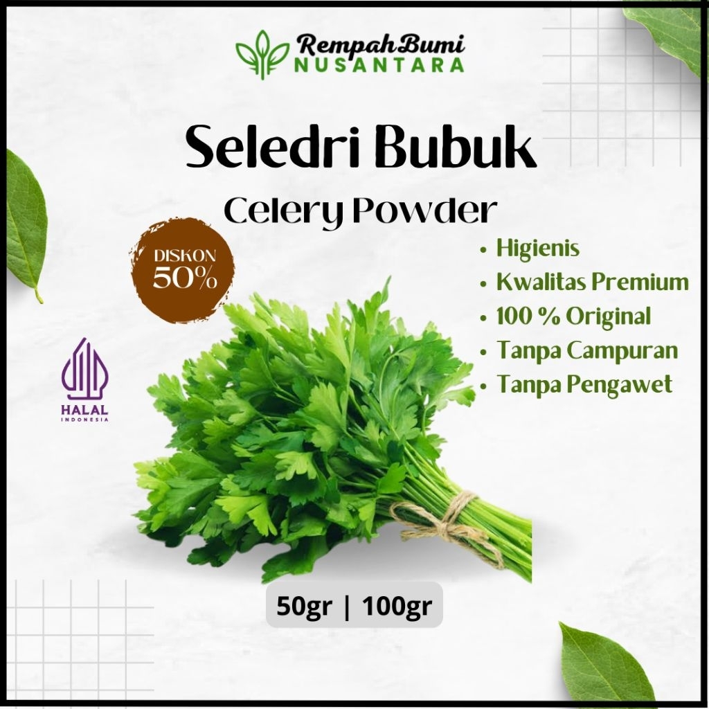 

100gr Saledri bubuk 100% murni tanpa campuran