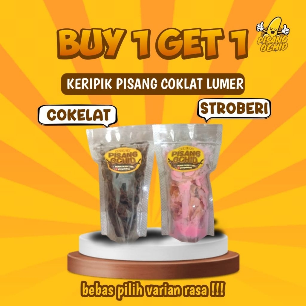 

Keripik Pisang Ochid Beli 1 Gratis 1. Kemasan 60 gram