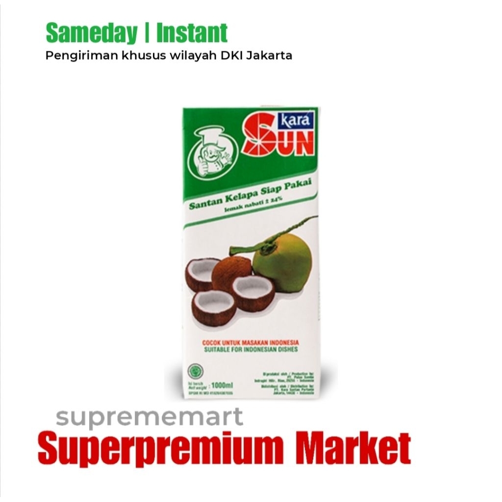 

Kara Sun 1 Liter Santan Kelapa 1000ml