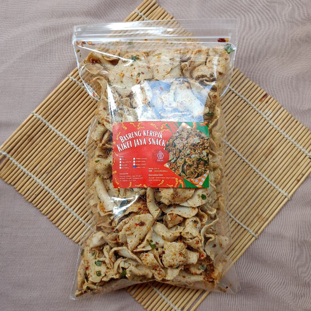 

250 gr - Basreng keripik Pedas cikur || Basreng viral by KiKei jaya snack