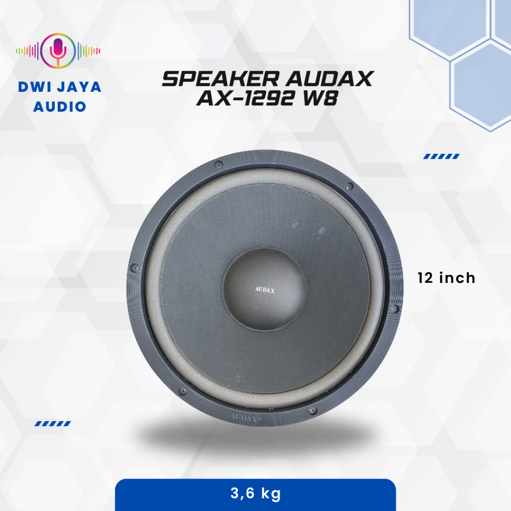 Speaker Audax Ax-1292 W8 subwofer| Speaker 12 inch