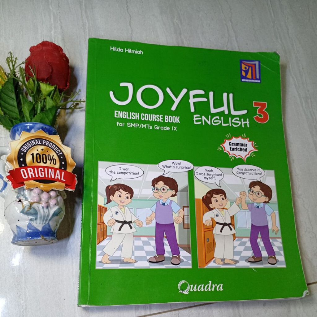 Buku joyful english 3 SMP kelas 9 IX 3 kurikulum merdeka preloved original
