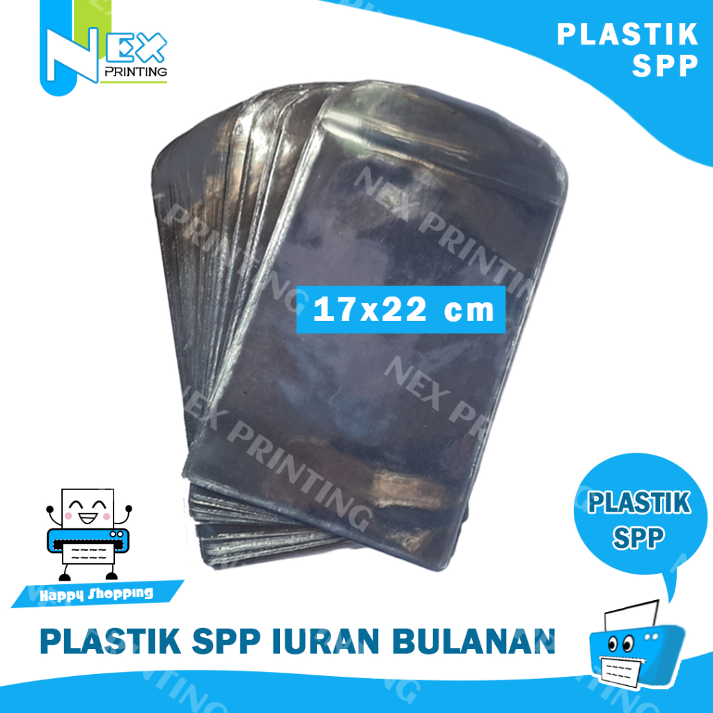 

Plastik SPP Iuran Bulanan Kartu Ukuran 17x22cm 17 x 22 cm mika bening