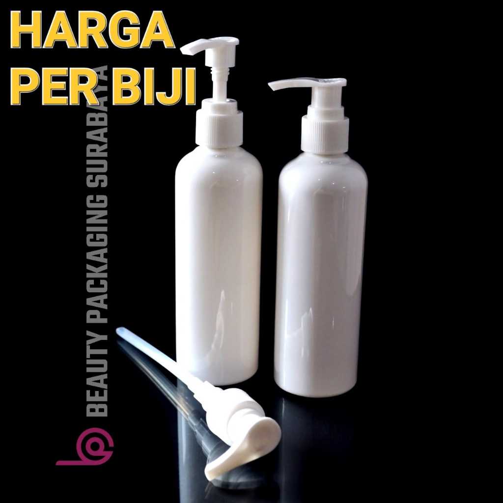 Botol Plastik PET 250ml BR Bening Tutup Pump Lotio - | Botol Plastik Serbaguna - TANPA MINIMAL ORDER