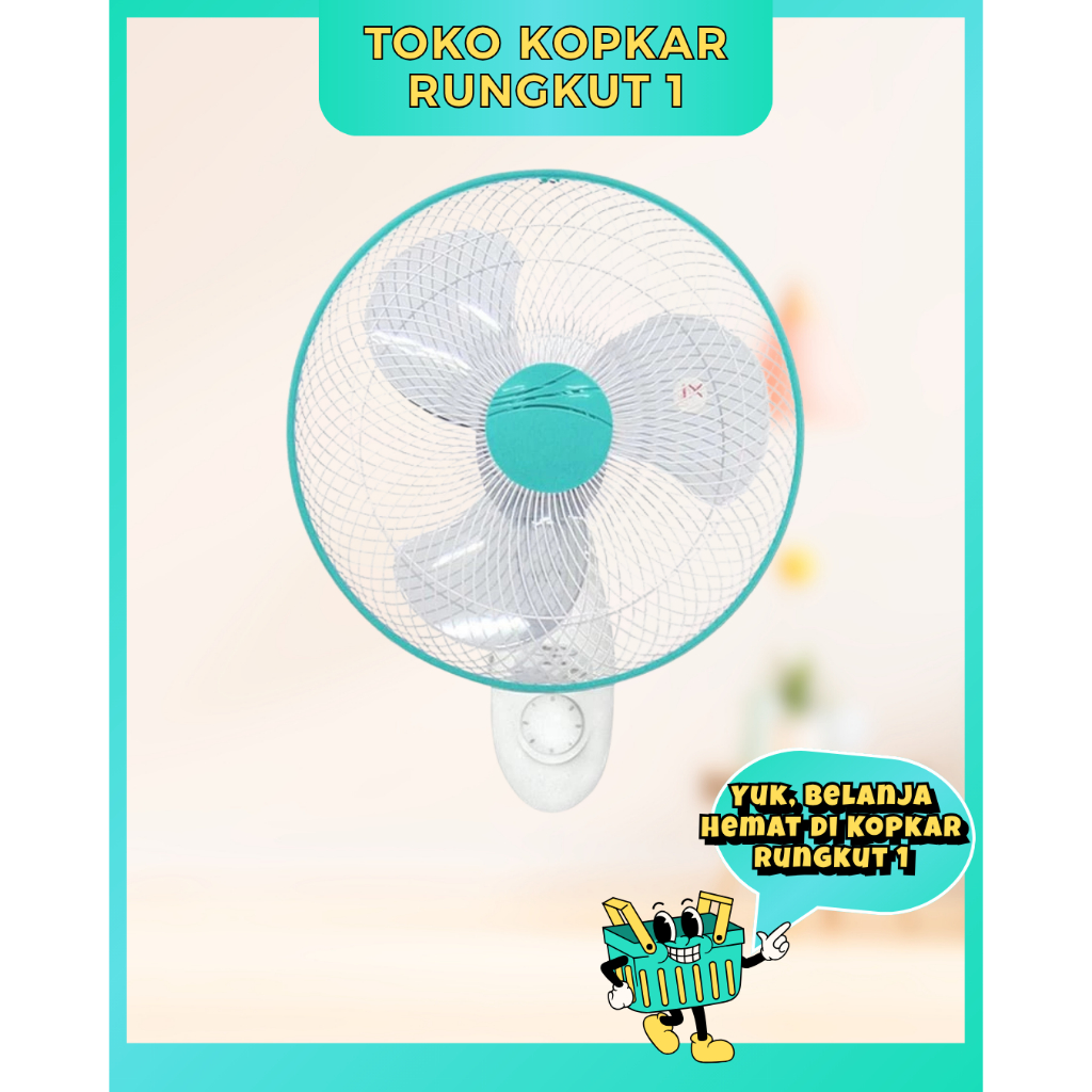 Maspion Kipas Dinding Turbo 16 Inci MWF-41K - Angin Kencang Hemat Listrik 3 Speed Baling-Baling Besa