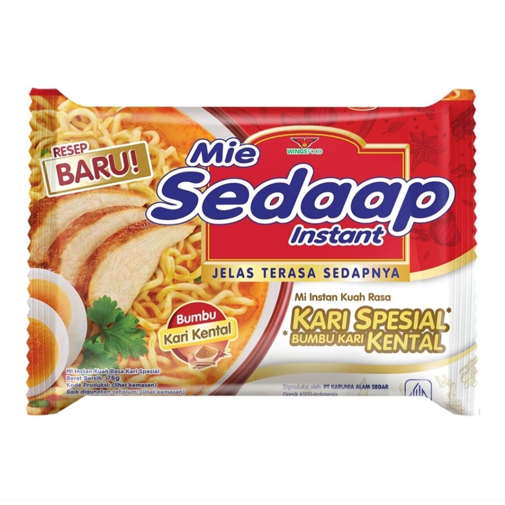 

Sedaap Mi Instan Kari Spesial 75 g