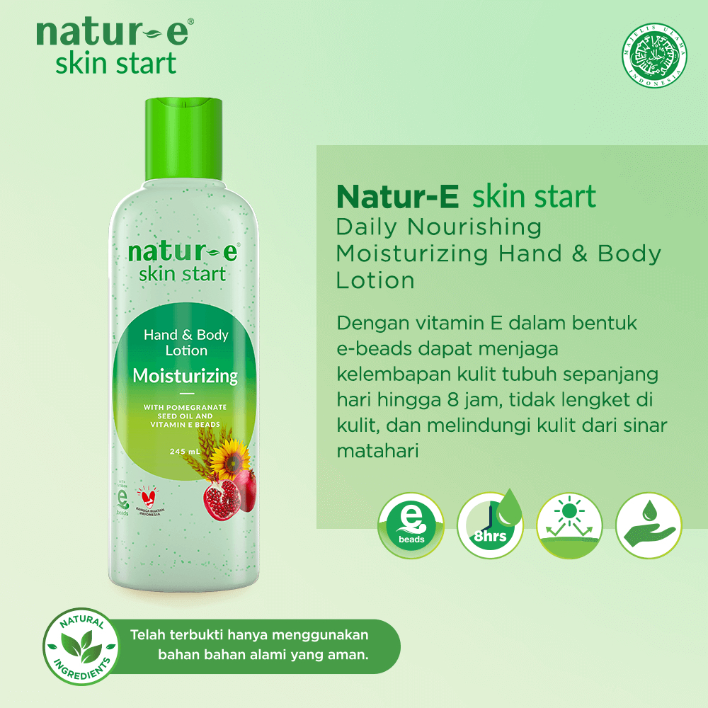 Natur E Daily Nourishing Moisturizing Hand & Body Lotion -ORI ☑️ BPOM☑️
