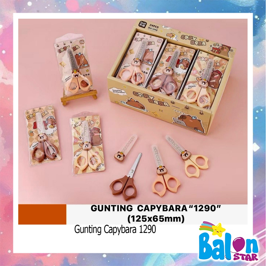 

(1Pcs) Gunting Capybara 1290, gunting kertas, gunting fancy
