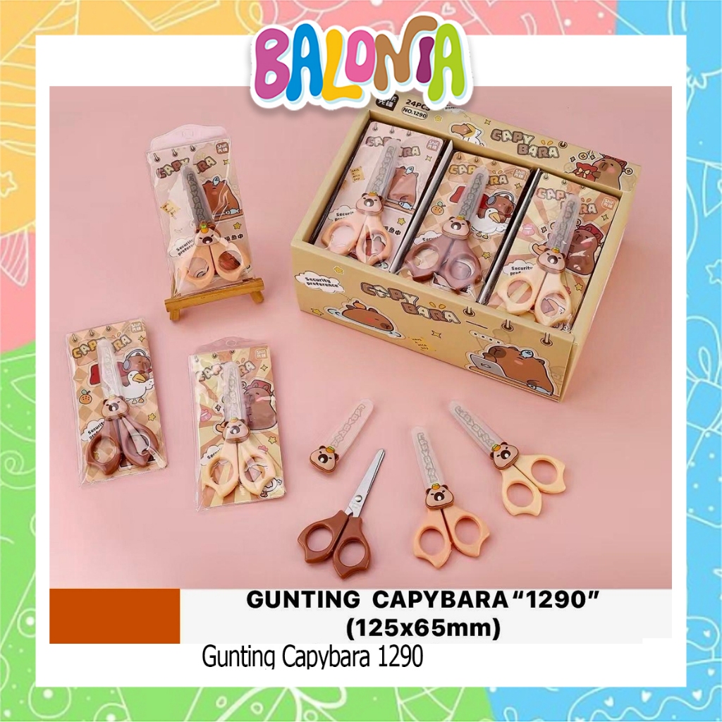 

(1Pcs) Gunting Capybara 1290, gunting kertas, gunting fancy