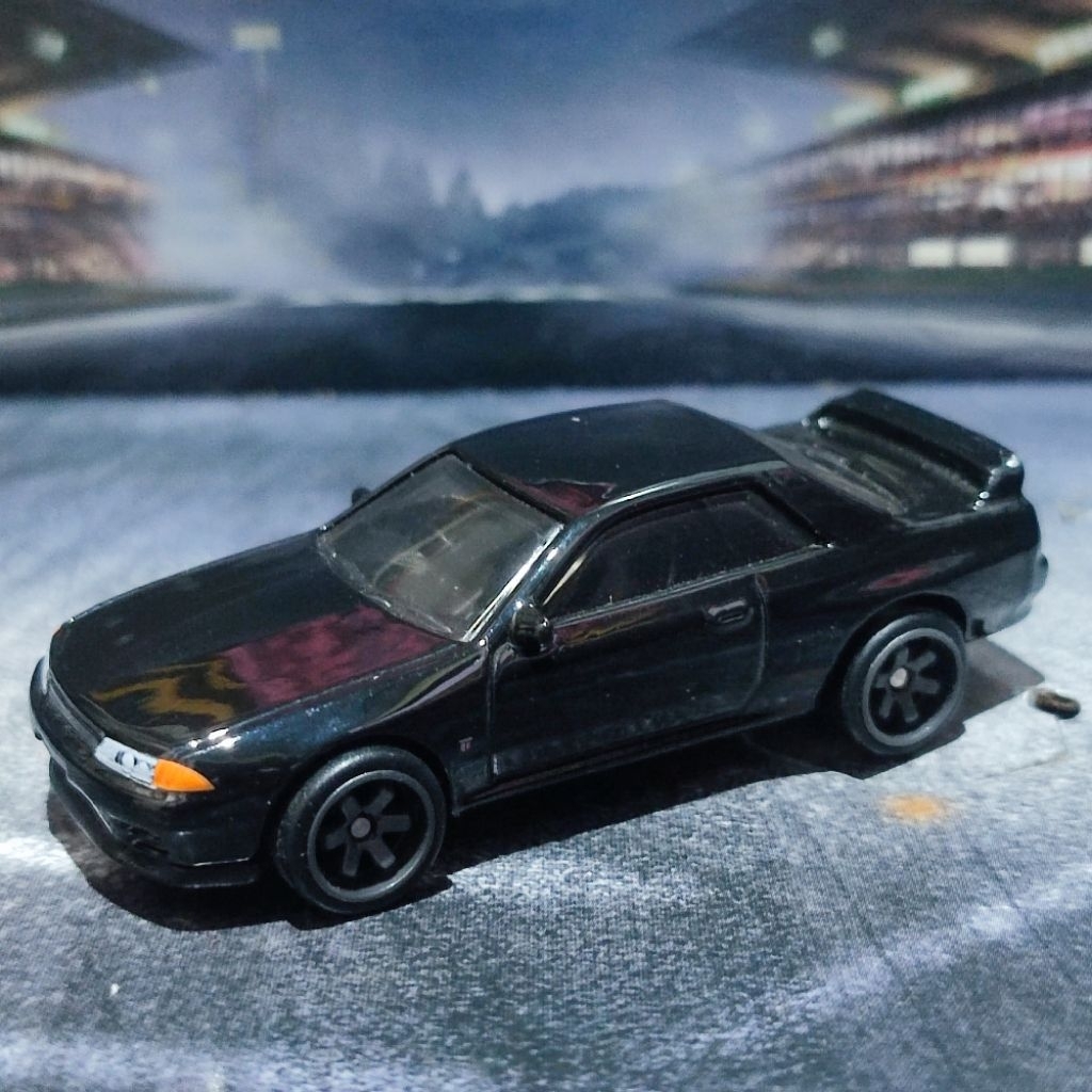 diecast hotwheels hot wheels  hw diecast replika nissan skyline gtr R32 hitam premium ban karet