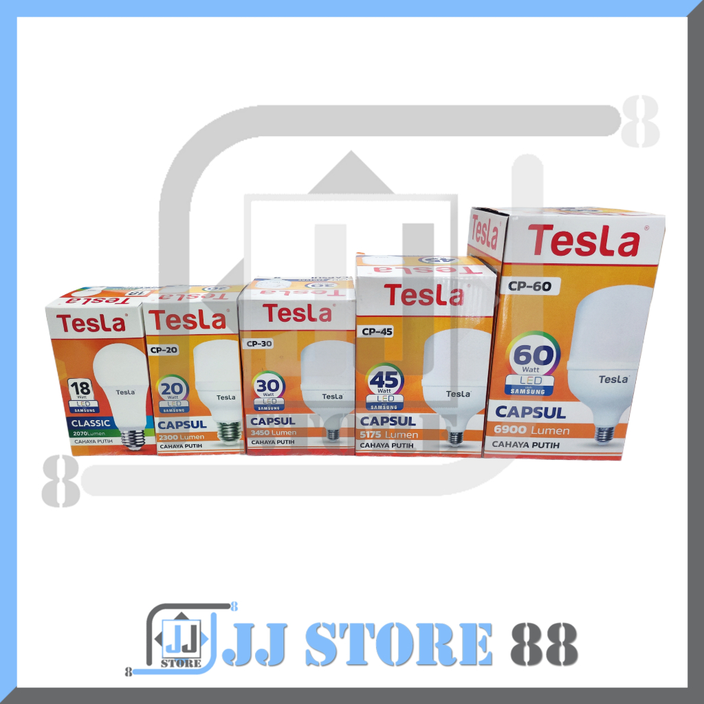 BOLA LAMPU / BOLA LAMPU LED/ LAMPU LED TESLA CLASSIC & CAPSUL / BOLA LAMPU TESLA / HIGH QUALITY / 18