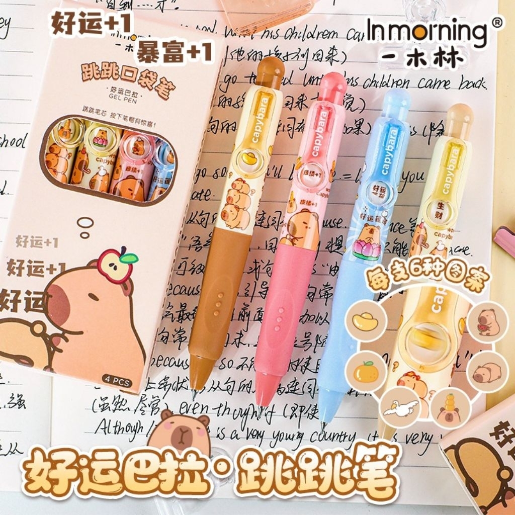 

Pulpen Gel Capybara Ganti Wajah Lucu Pena Cetek Kapibara Unik Lucu bolpoin Sekolah