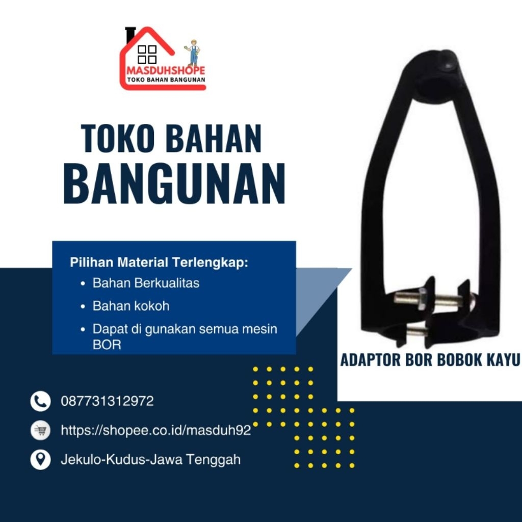 Dudukan mesin khusus mesin bor duduk adaptor bobok kayu wood mortising attachment