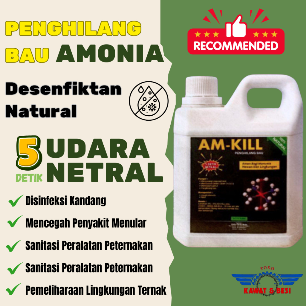 AM-KILL Desenfiktan Natural Penghilang Bau Amonia Harga Murah
