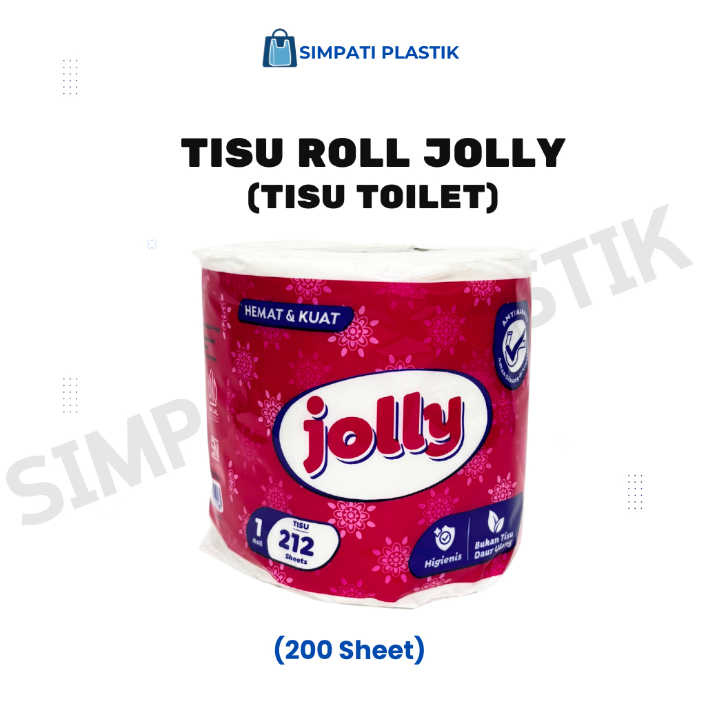 Tisu Toilet Jolly Bathroom 1 roll/200 Sheet/Tisu Toilet