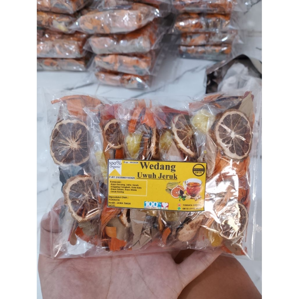 

WEDANG UWUH JERUK + GULA BATU 1PACK ISI (10pcs)