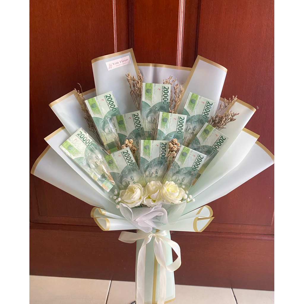 [READY INSTANT] Buket Kosongan Termurah Money Bouquet (Jasanya Saja)