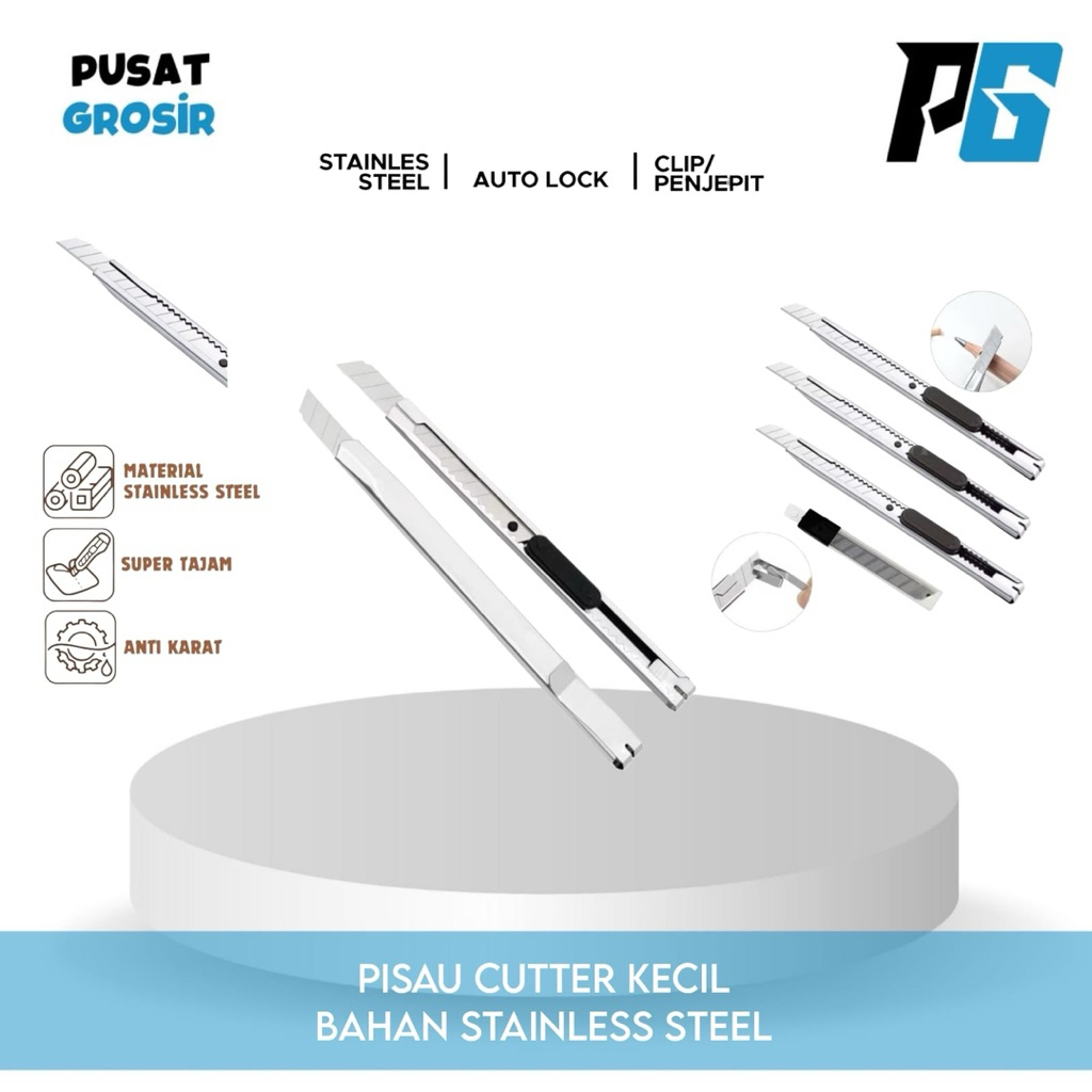 

( PCK ) Pisau Cutter Kecil / Mini Kater Besi Stainless Steel