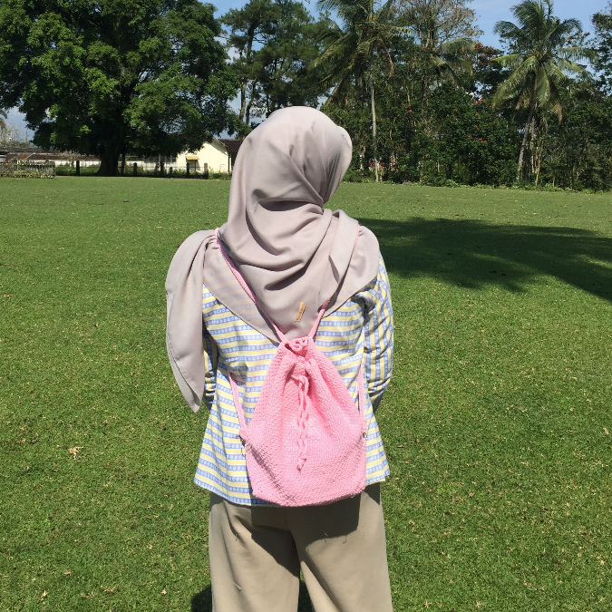 Tas Rajut Pink Bag Crochet Pink Bag Crochet Crochet Viral Tas Lucu Tas SMA Tas Sekolah Cute Bag Tas 