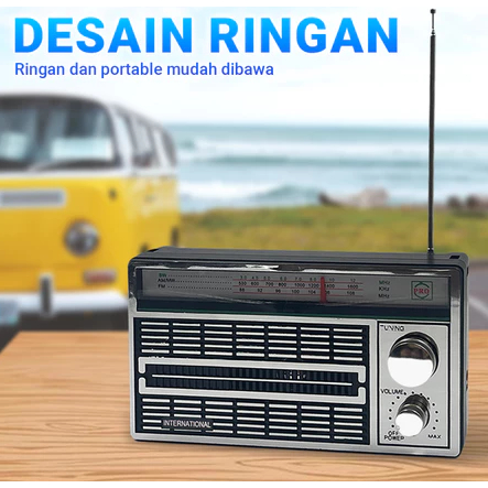 RADIO LISTRIK dan BATERAI JADUL F-4250 DENGAN 3 BAND AM-FM / PORTABLE RADIO JADUL UNIK AC-DC/RADIO L
