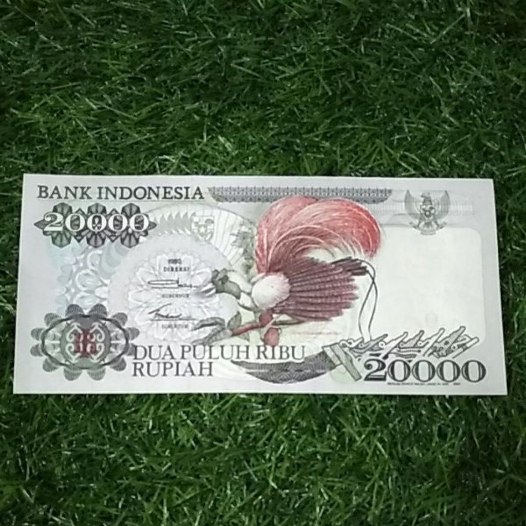 uang kuno 20000 cendrawasih tahun 1992 imp 1994 asli