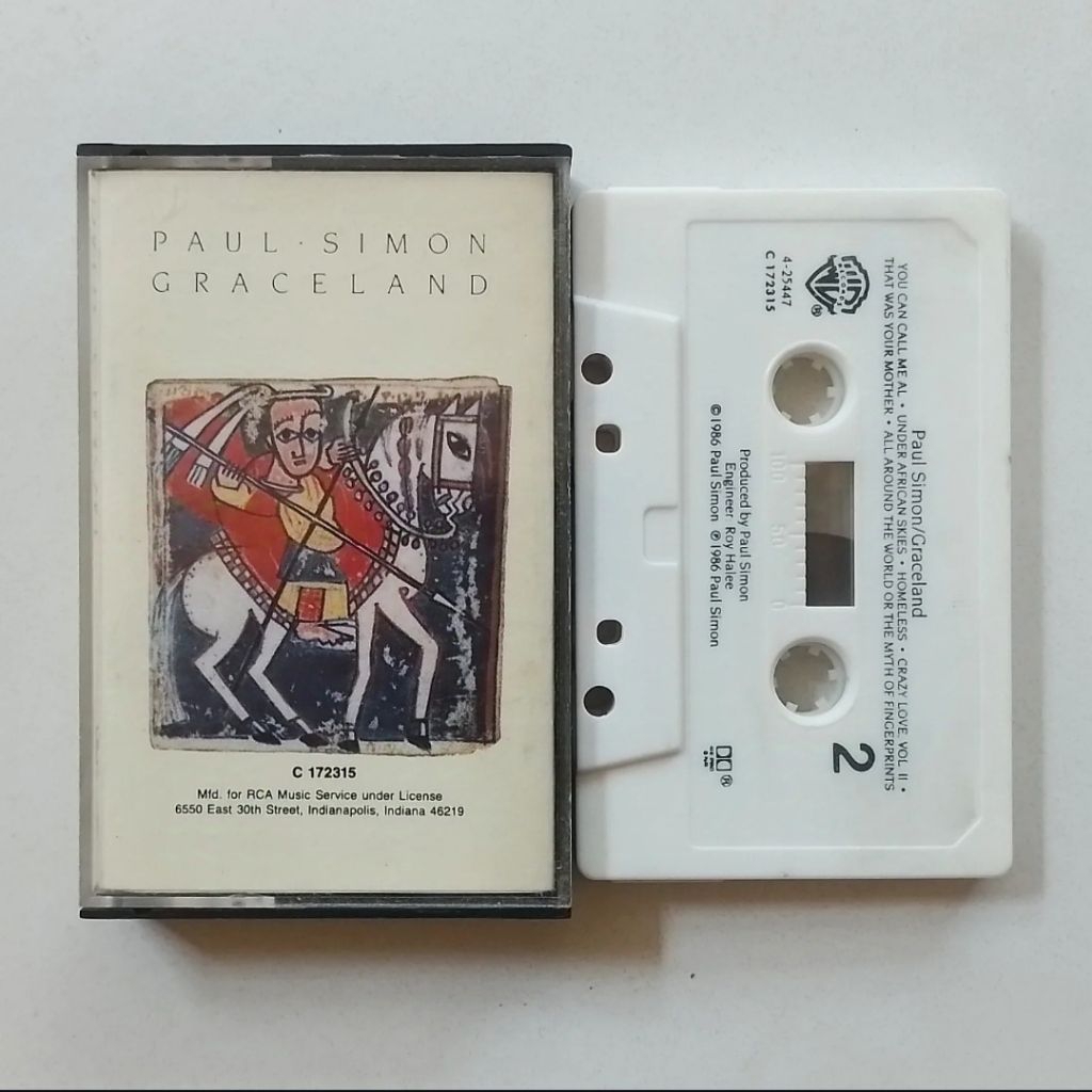 Paul Simon (Simon and Garfunkel) - Graceland (Kaset Tape Pita) Import USA