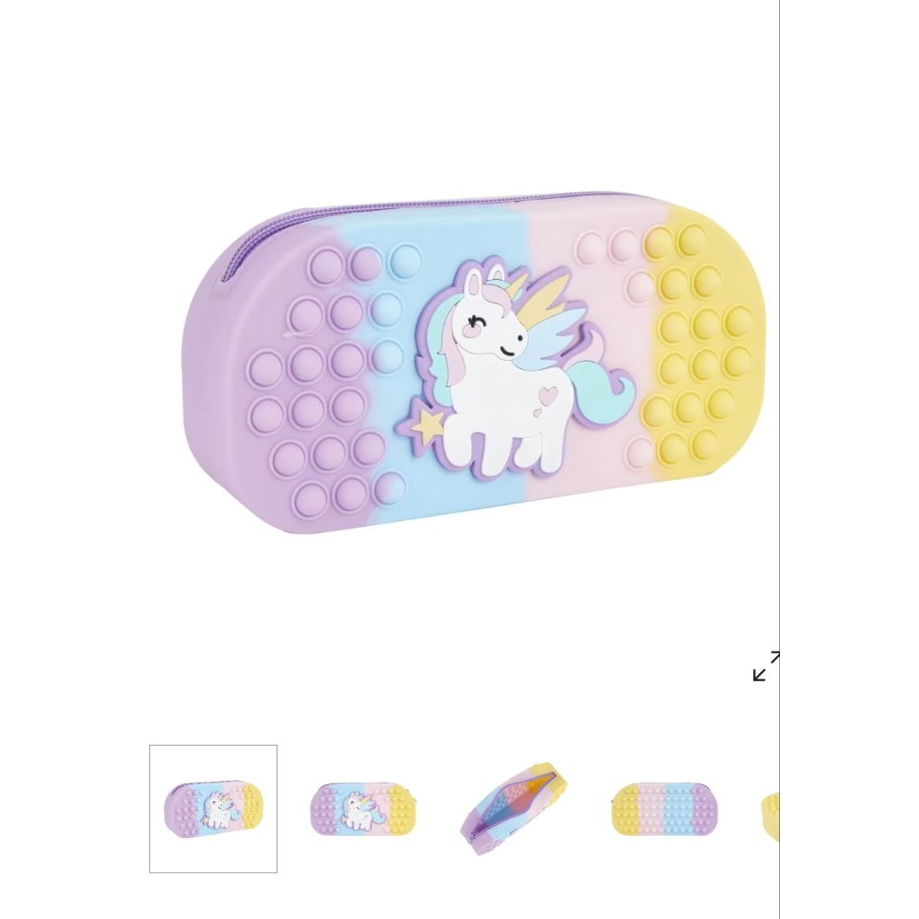 

KOTAK PENSIL ANAK UNICORN FIDGET POPPER SILICONE PENCIL CASE