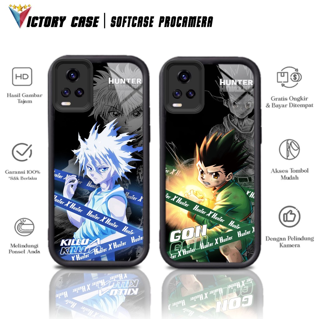 Case Premium Compatible For VIVO V20 Motif [ HNTR ] Casing Softcase Glossy Anti Jamur