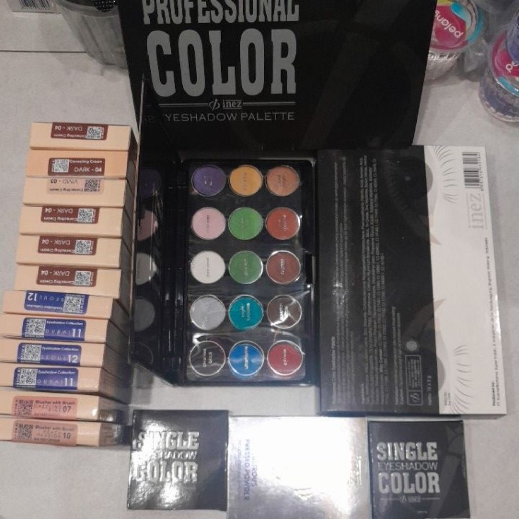 Inez palet paket make up murah