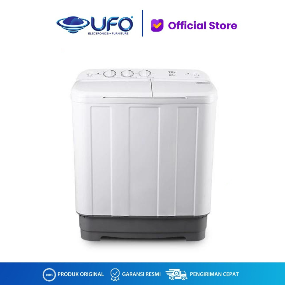 TCL TWT76-20S MESIN CUCI 2 TABUNG 7KG KAPASITAS 7KG / Mesin Cuci 2 Tabung