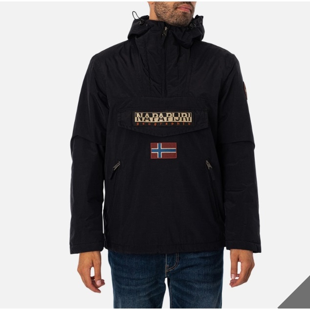 NAPAPIJRI Rainforest Winter Black Jaket Gorpcore NAPAPIJRI RAINFOREST Waterprooft Windbreaker