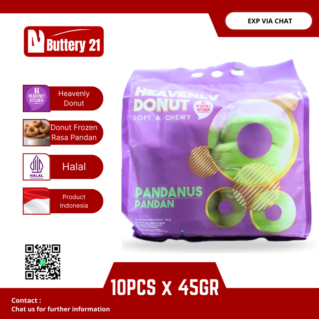 

HEAVENLY DONUT/DONAT BEKU/DONUT FROZEN RASA PANDAN/GANDUM/UBI CELEMBU/UBI UNGU/KENTANG