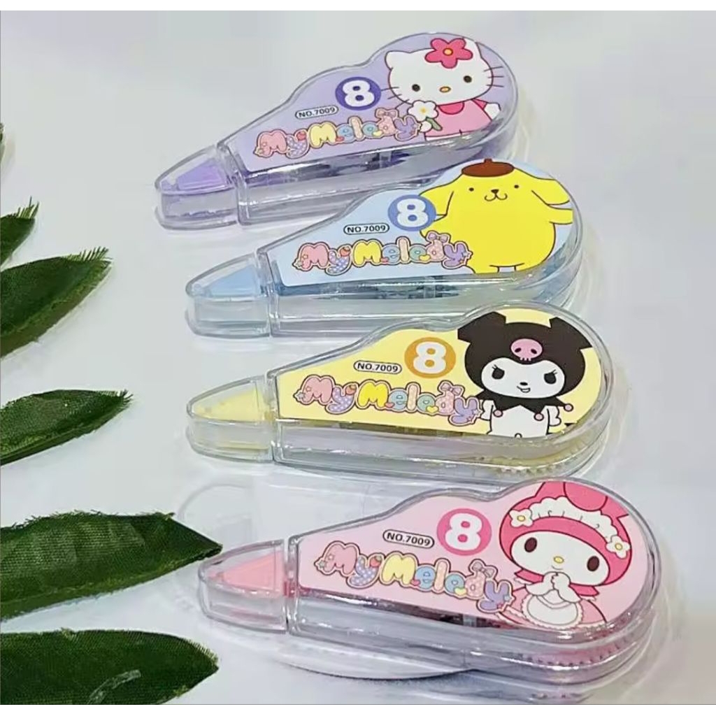 

Stationery Tipe X Correction Tape Karakter Sanrio Set 4 Pcs