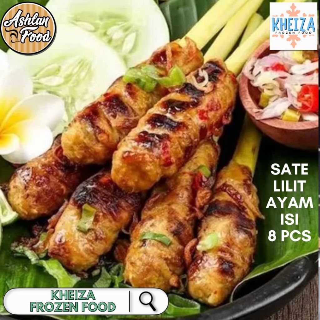 

SATE LILIT Ashlan Food - Sate Ayam isi 8pcs Frozen - Kheiza Frozen